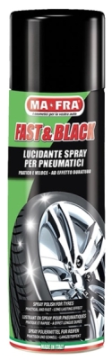 MAFRA FAST&BLACK 500ml leští a ochraňuje pneumatiky MF-H0056