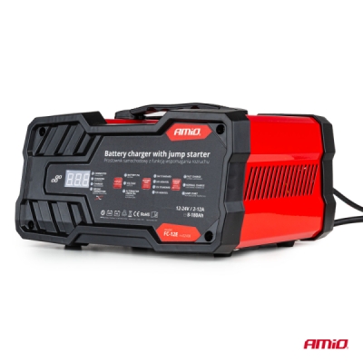 AMiO - Nabíjačka so štartovacou funkciou 12A 12/24V 75A