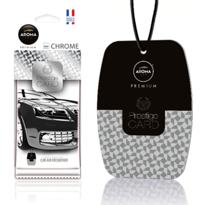 Aroma Car - Osviežovač vzduchu PRESTIGE CARD CHROME