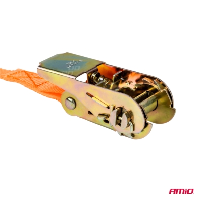 AMiO - Upínací popruh s račňou 500kg 25mm 6m BELT-08