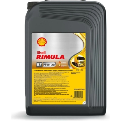 Motorový olej Shell Rimula R7 Plus AD 0W-20 20L