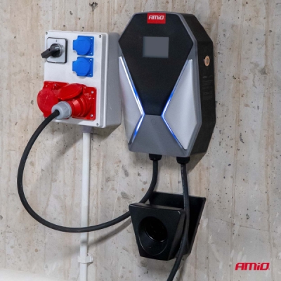AMiO - Trojfázová nástenná nabíjačka pre elektrické vozidlá 22kW 32A 400V