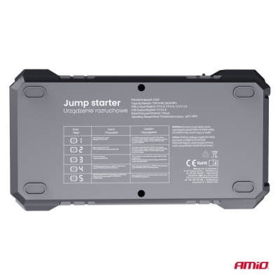 AMiO - Štartovacie zariadenie 4in1 12V 7,2Ah 600A PRO