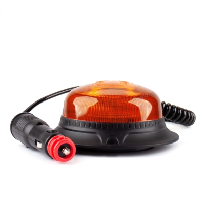 AMiO - Výstražný maják W21m Magnet / 3 skrutky R65 R10 18LED 12/24V IP56