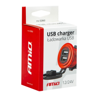 AMiO - Nabíjačka 2xUSB 12/24V MOD-10