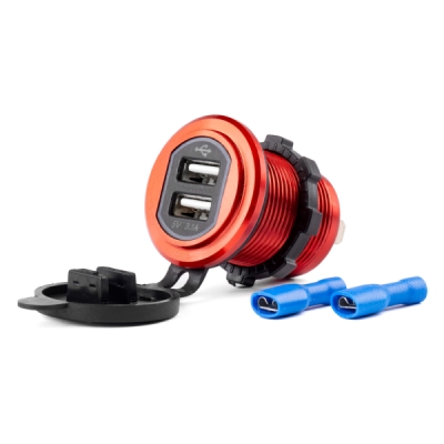 AMiO - Nabíjačka 2xUSB 12/24V MOD-10