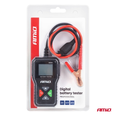 Profesionálny digitálny tester akumulátora 2–220 Ah 6V 12V 24V AMIO-04920