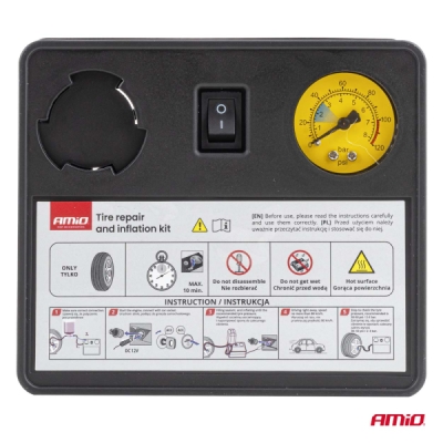 Sada na opravu defektov a hustenie pneumatík 31mm 12V AMIO-04930