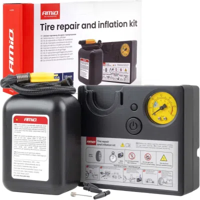 Sada na opravu defektov a hustenie pneumatík 19mm 12V AMIO-04929
