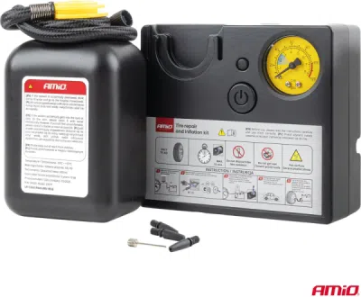 AMiO - Súprava na opravu a hustenie pneumatík 19mm 12V 04929