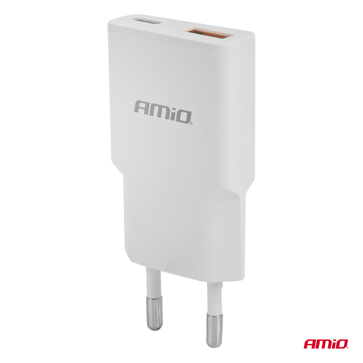 AMiO - Sieťová nabíjačka 230V 20W GaN USB-C USB-A