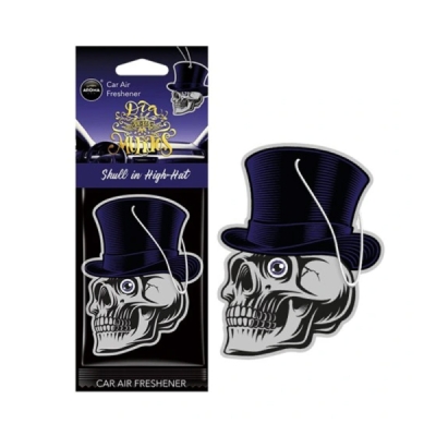 Aroma Car - Osviežovač vzduchu MUERTOS Skull in Hat Black Oud