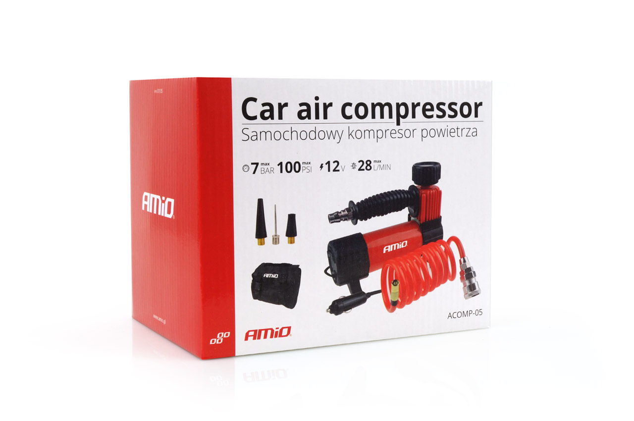 AMiO - Vzduchový kompresor do auta 12V HQ ACOMP-05