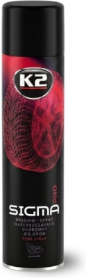 K2 - Lesklý a ochranný sprej na pneumatiky Sigma Aero PRO 600ml
