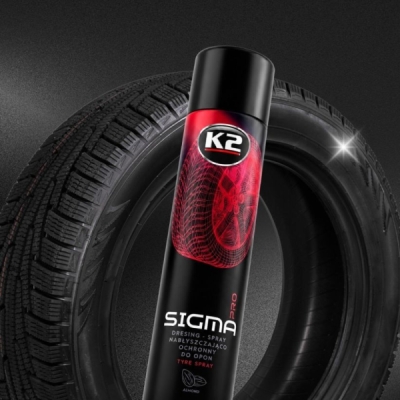 K2 - Lesklý a ochranný sprej na pneumatiky Sigma Aero PRO 600ml