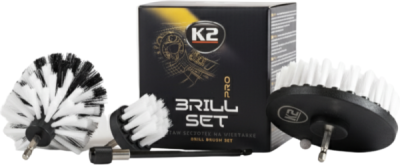 K2 - Súprava čistiacich kefiek na vŕtačku Brill set PRO
