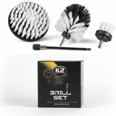 K2 - Súprava čistiacich kefiek na vŕtačku Brill set PRO