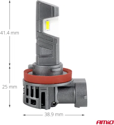 AMiO - LEDr žiarovky s cestnou homologizáciou R37 E-MARK H11 PnP FAN 18W 05120