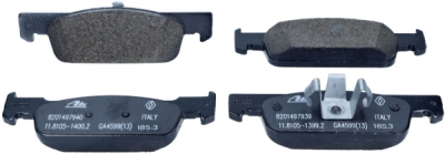 RENAULT OEM - Brzdové doštičky RENAULT P. CLIO 12 KOLA 15/ 16/ LOGAN 12 410602581R