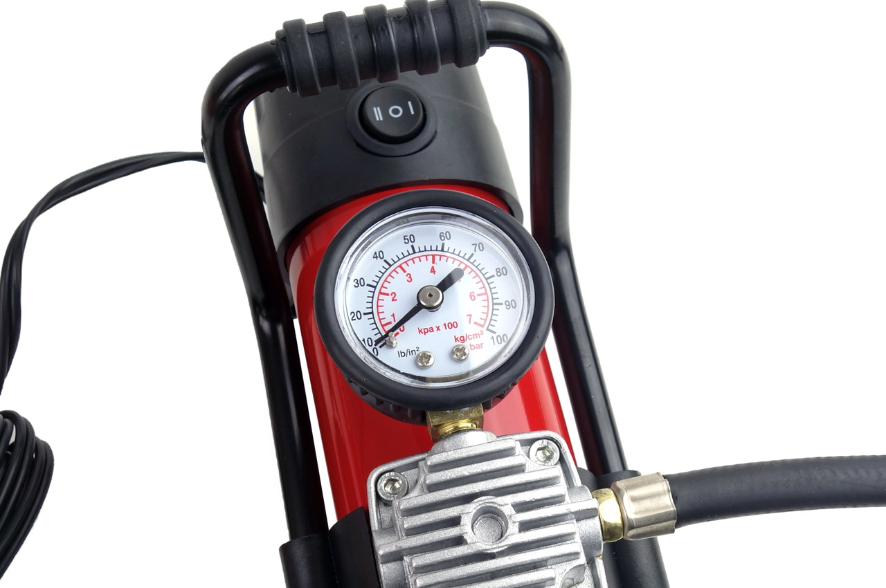 AMiO - Vzduchový kompresor do auta 12V HQ LED ACOMP-06