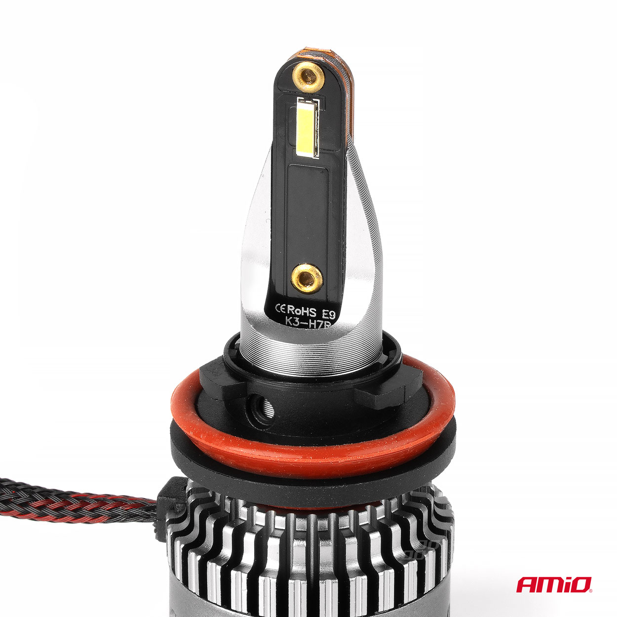 AMiO - LED žiarovky hlavného svietenia K3 H8 H9 H11 H16 12V 6000K canbus