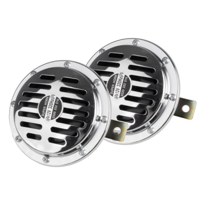 AMiO - Zvuková signalizácia klaksónu chróm 125 mm 12V