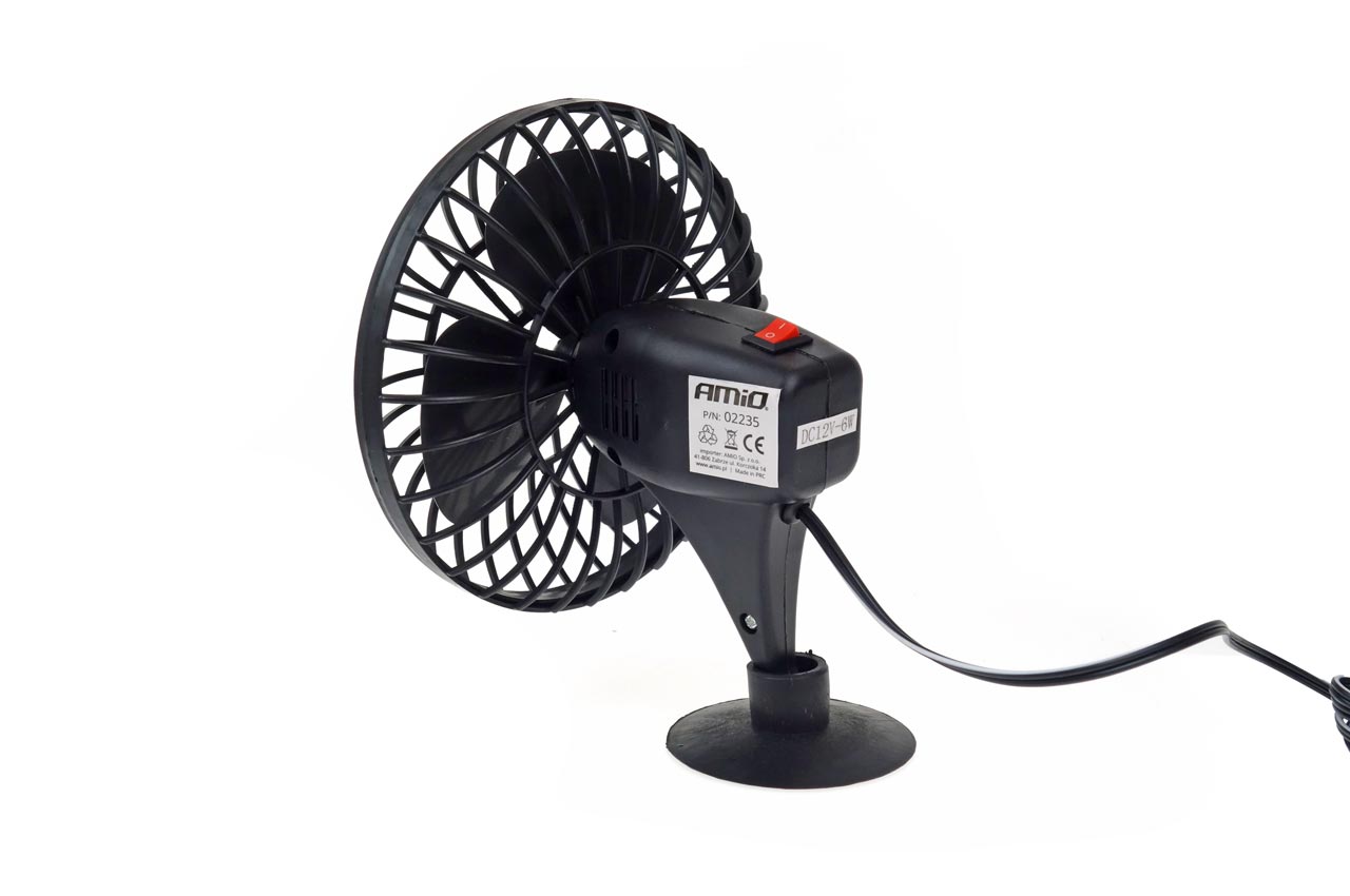 AMiO - Ventilátor do auta s prísavkou mini FAN 12V