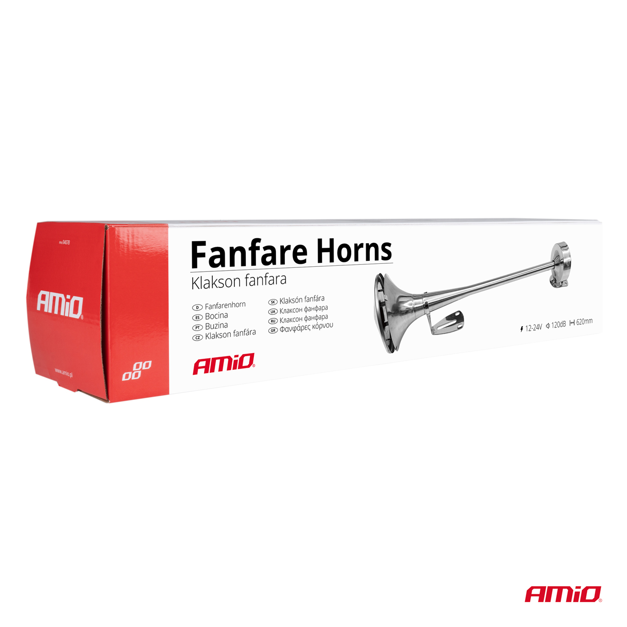 AMiO - Klaksónová signalizácia chróm 620 mm LowTone