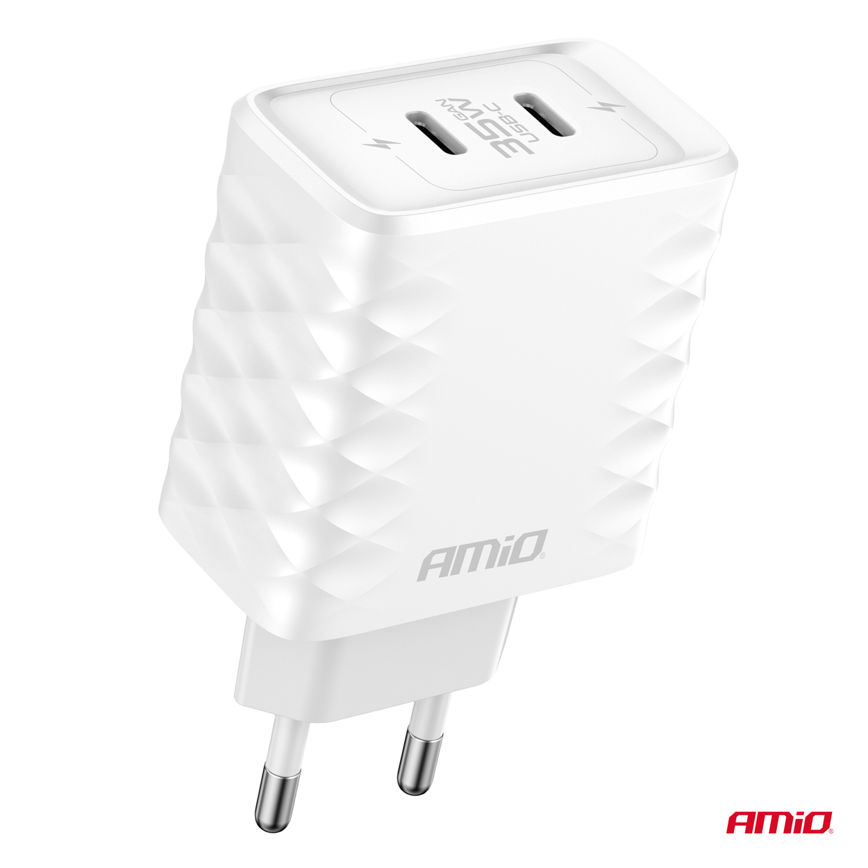 AMiO - Sieťová nabíjačka Quick Charger 35W 2xUSB-C