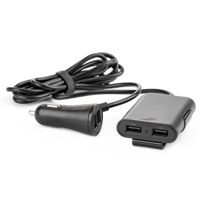 AMiO - Nabíjačka do auta 4x USB s predlžovacím káblom