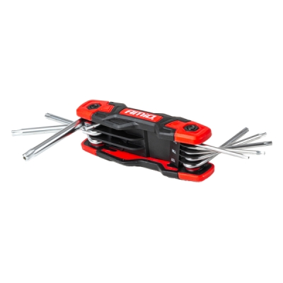 AMiO - Torx kľúče, skladacie, 8ks, CRV