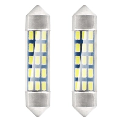 AMiO - LED žiarovky STANDARD 3014 15SMD Festoon C5W C10W C3W 39mm White 12V