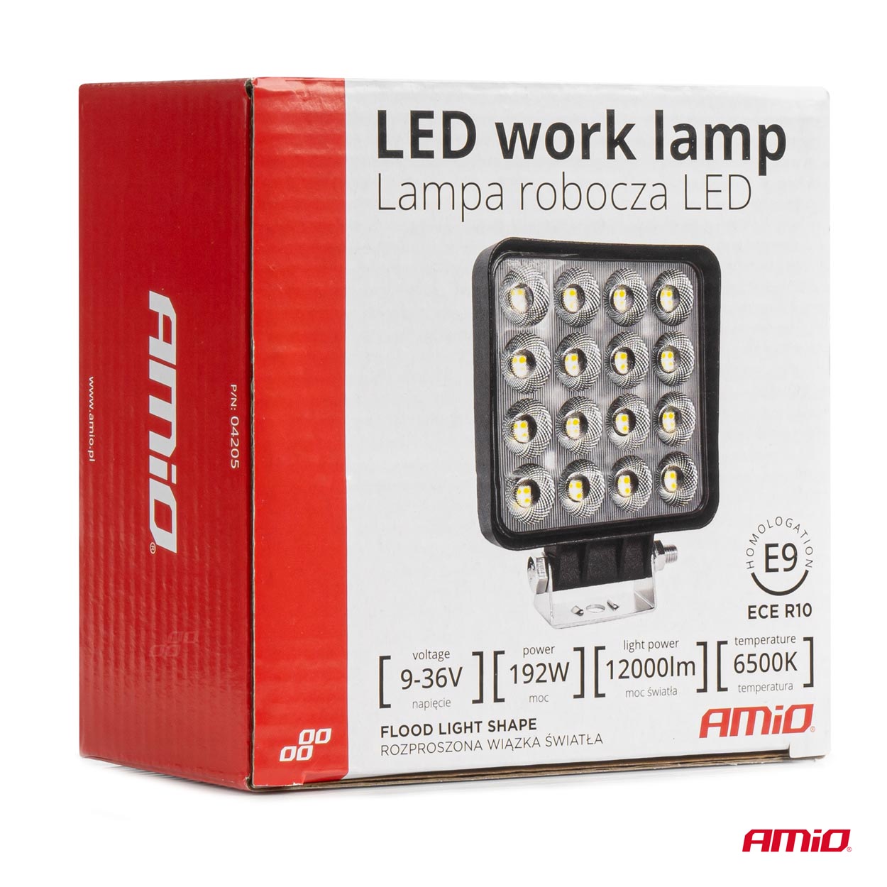 AMiO - Pracovné LED svetlo AWL64 192W 6500K 12000lm 9-36V