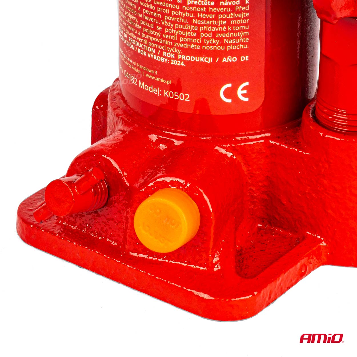 AMiO - Hydraulický piestový zdvihák 2T v PVC boxe