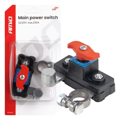 AMiO - Hlavný vypínač autobatérie 12V 24V 250A