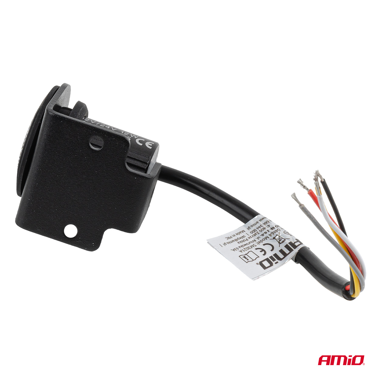 AMiO - LED výstražný maják R65 12V 24V 12W