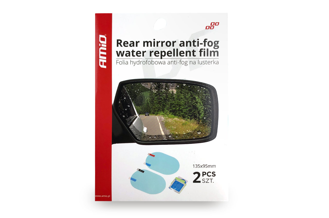 AMiO - ANTI-FOG polepová fólia na zrkadlo 135 x 95mm 2ks