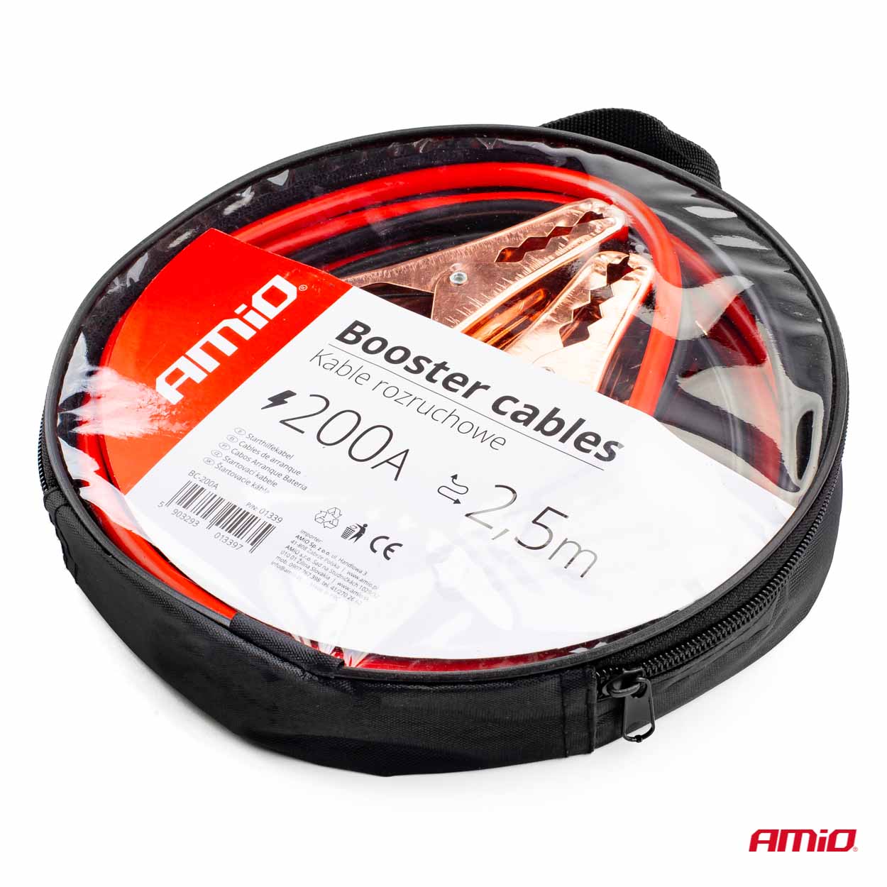 AMiO - Štartovacie káble 200A - 2,5m