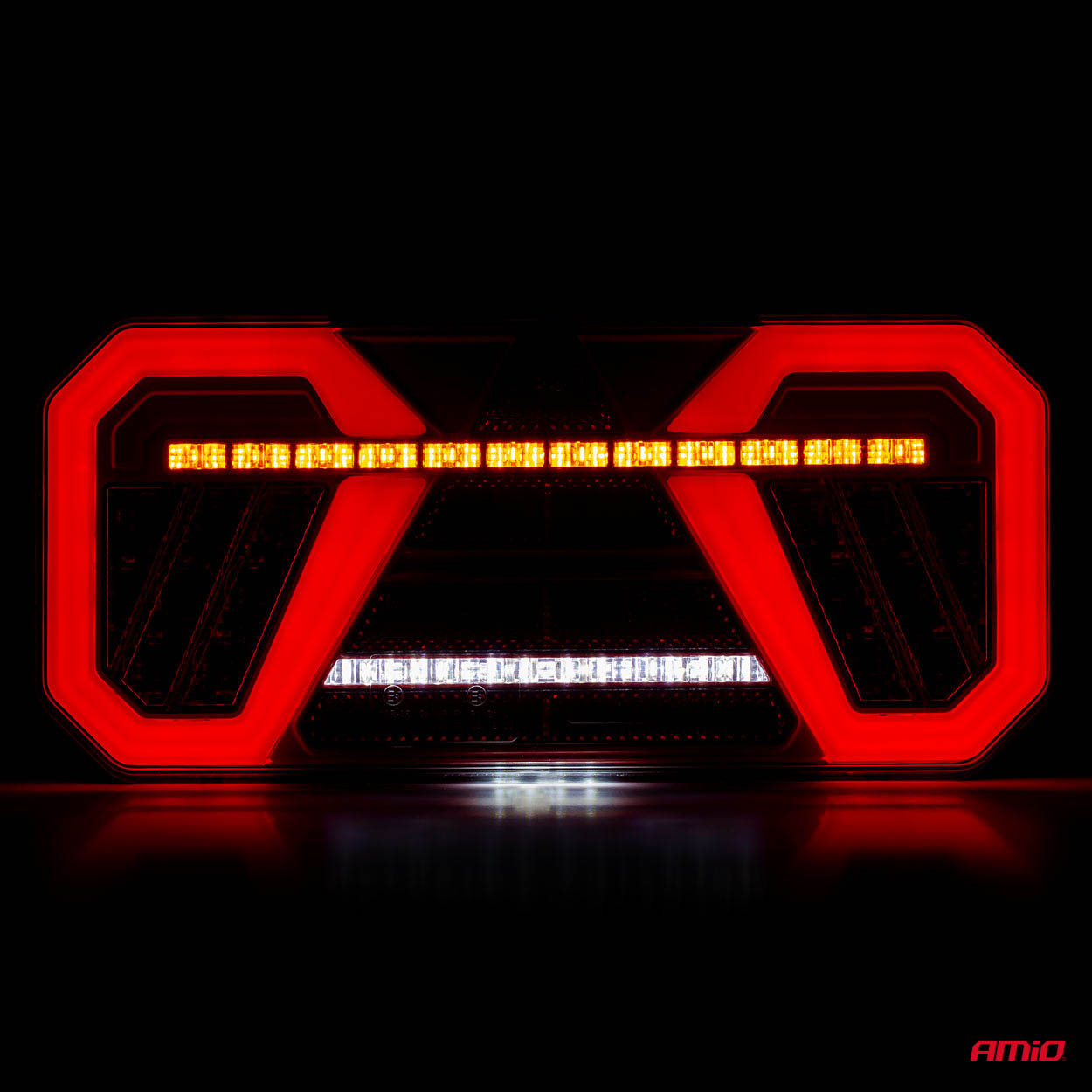 AMiO - Svetlo zadné združené LED dynamické ĽAVÉ RCL-04-L