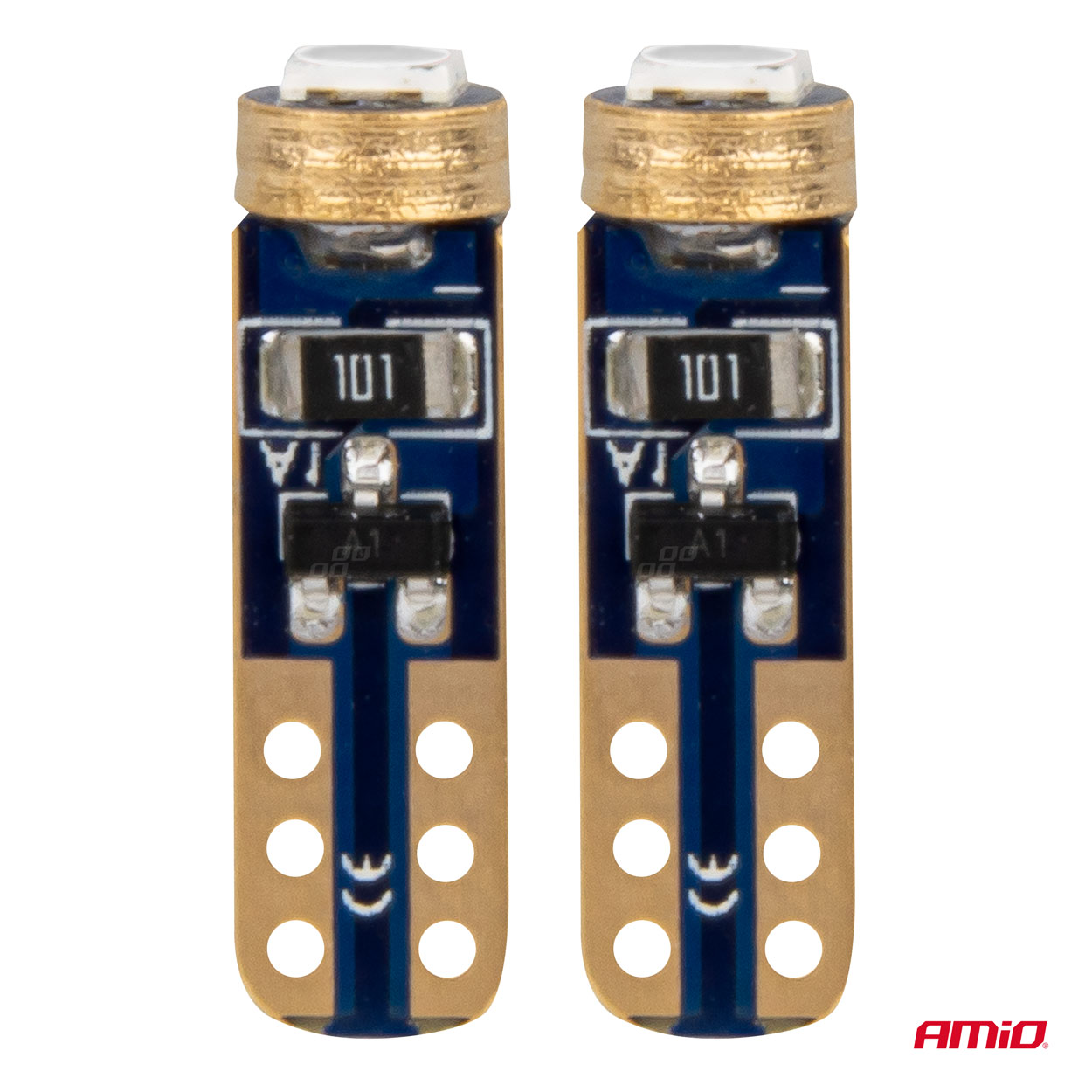 AMiO - LED žiarovky STANDARD Blue T5 12V 3030 1LED HP