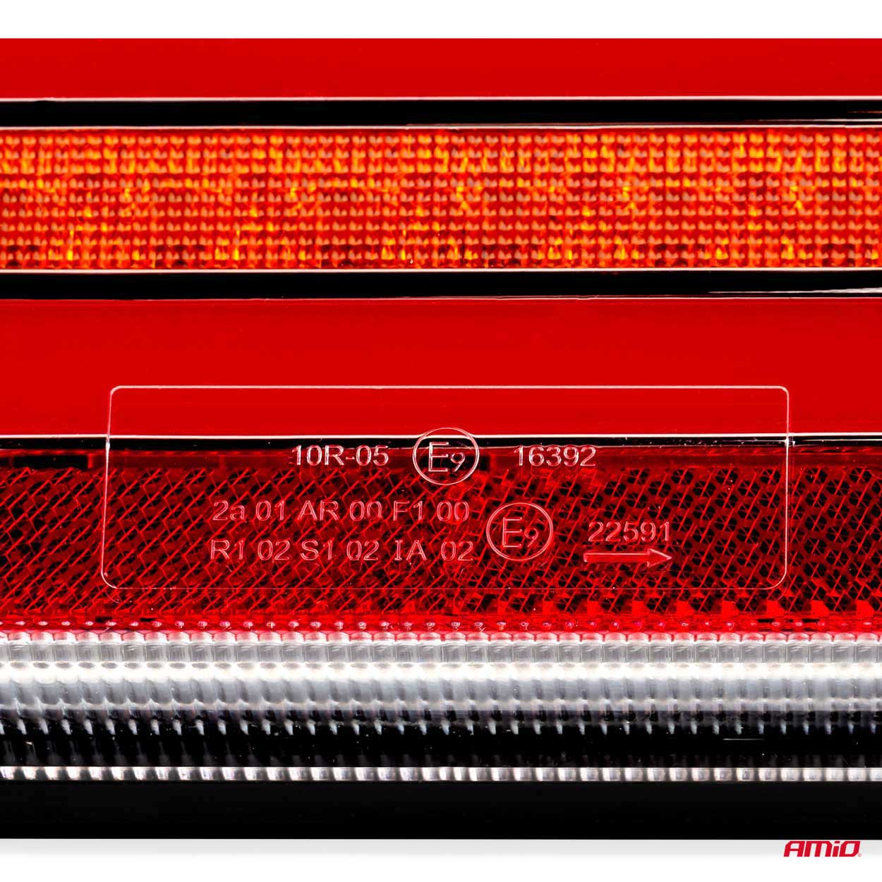 AMiO - Svetlo zadné združené LED dynamické ĽAVÉ PRAVE- RCL-01-LR