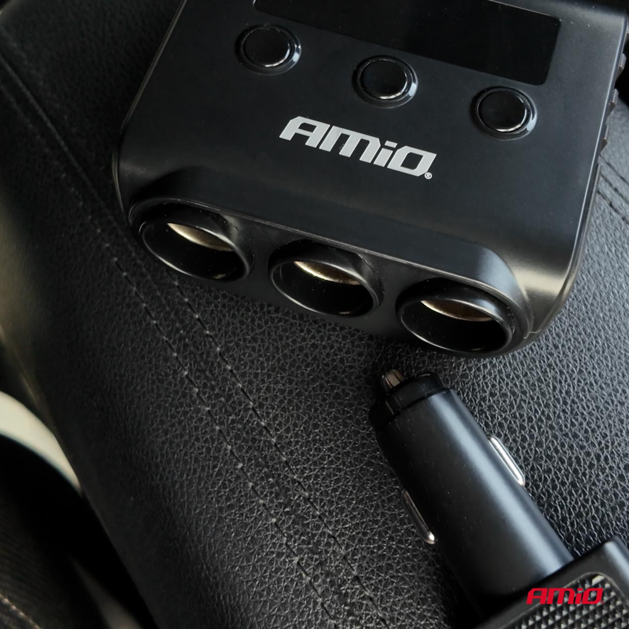 AMiO - Predlžovacia zásuvka s nabíjačkou 4xUSB-A QC3.0 PD 3.0 180 W