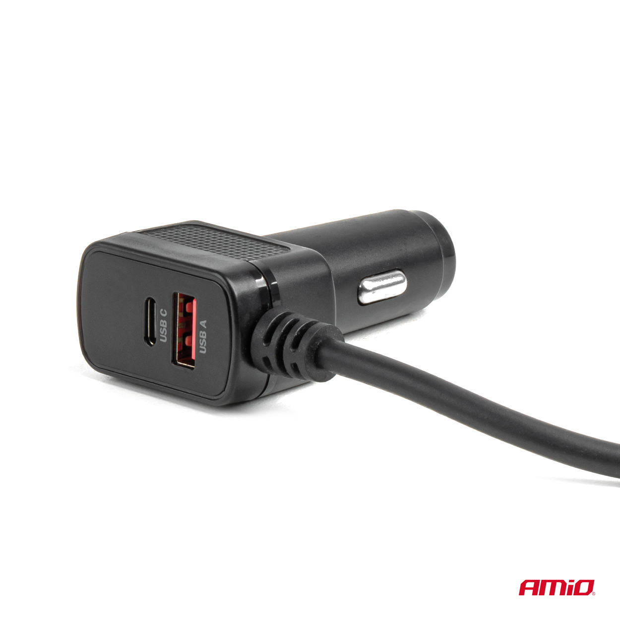 AMiO - Predlžovacia zásuvka s nabíjačkou 4xUSB-A QC3.0 PD 3.0 180 W