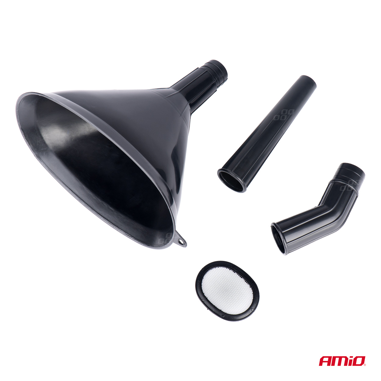 AMiO - Plastový univerzálny lievik so sitkom 3-dielny eliptický 14cm