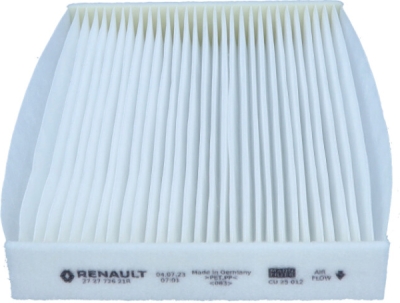 RENAULT OEM - Filter kabíny DACIA DOKKER/ LODGY/ RENAULT ZOE 272772621R