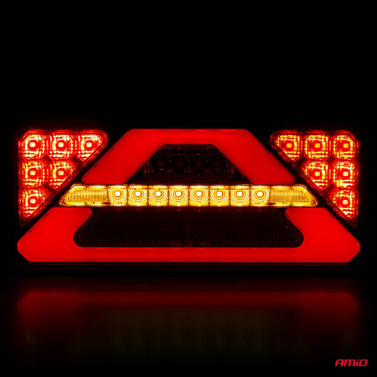 AMiO - Svetlo zadné združené LED dynamické ĽAVÉ RCL-02-L