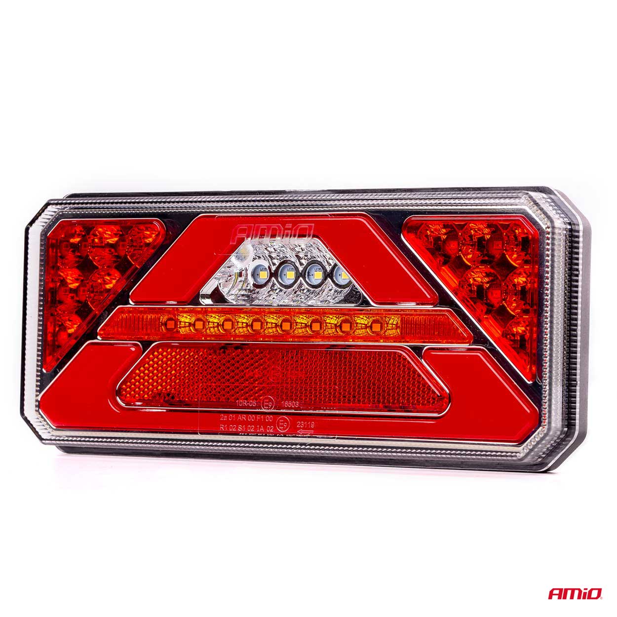 AMiO - Svetlo zadné združené LED dynamické ĽAVÉ RCL-02-L