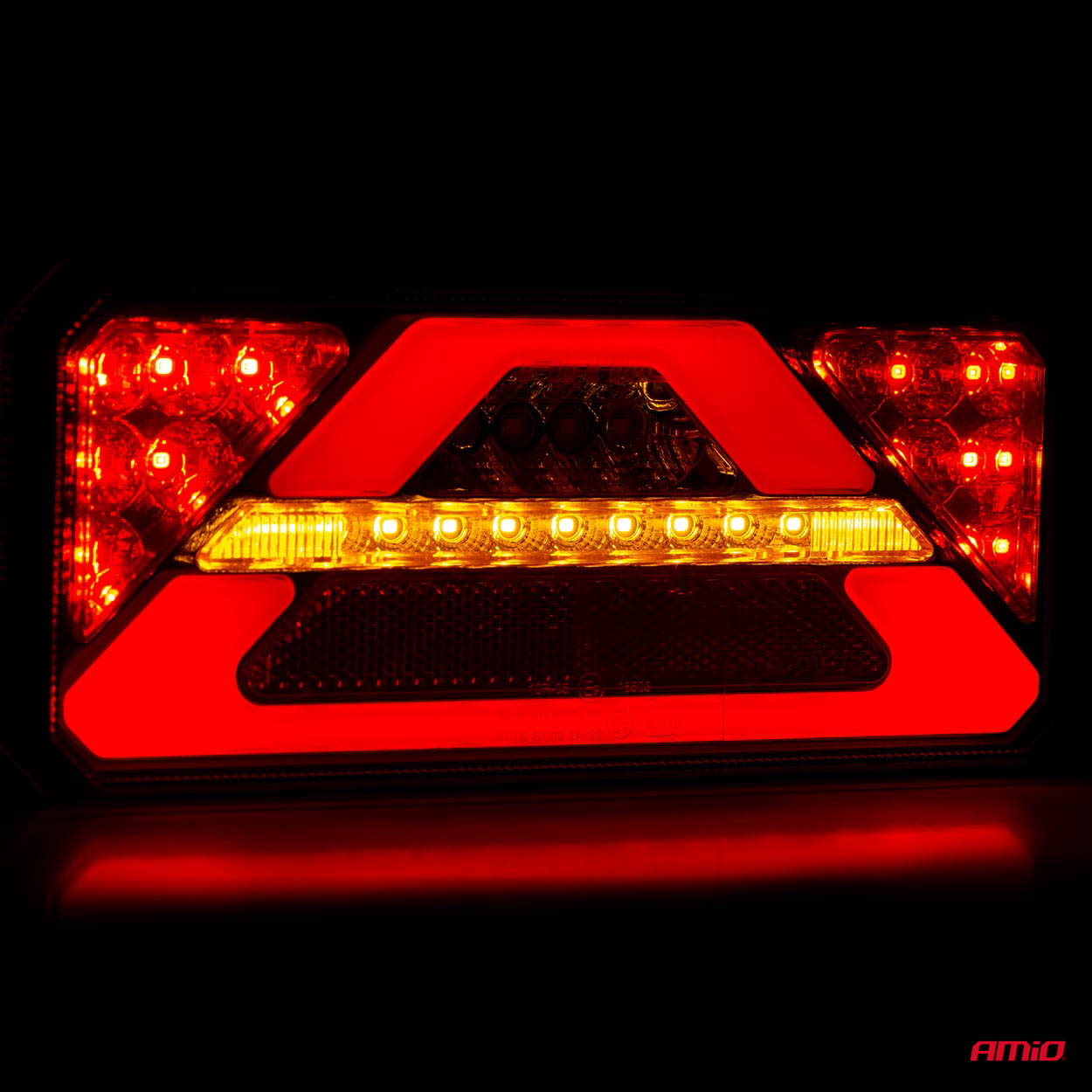 AMiO - Svetlo zadné združené LED dynamické ĽAVÉ RCL-02-L