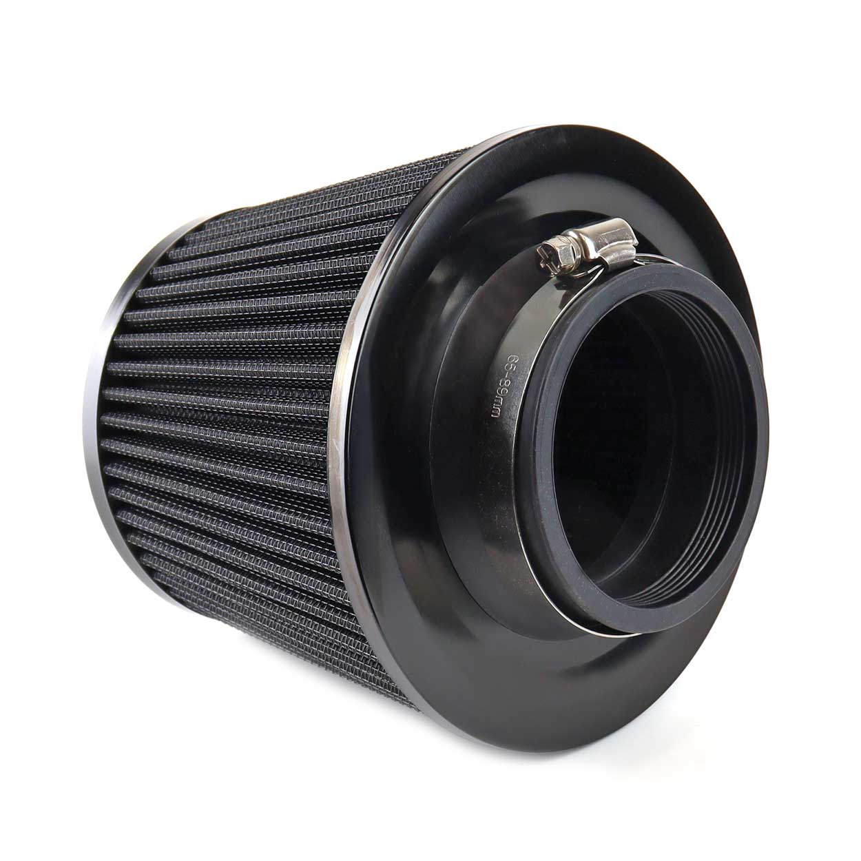 AMiO - Kužeľový vzduchový filter černý + 3 adaptéry