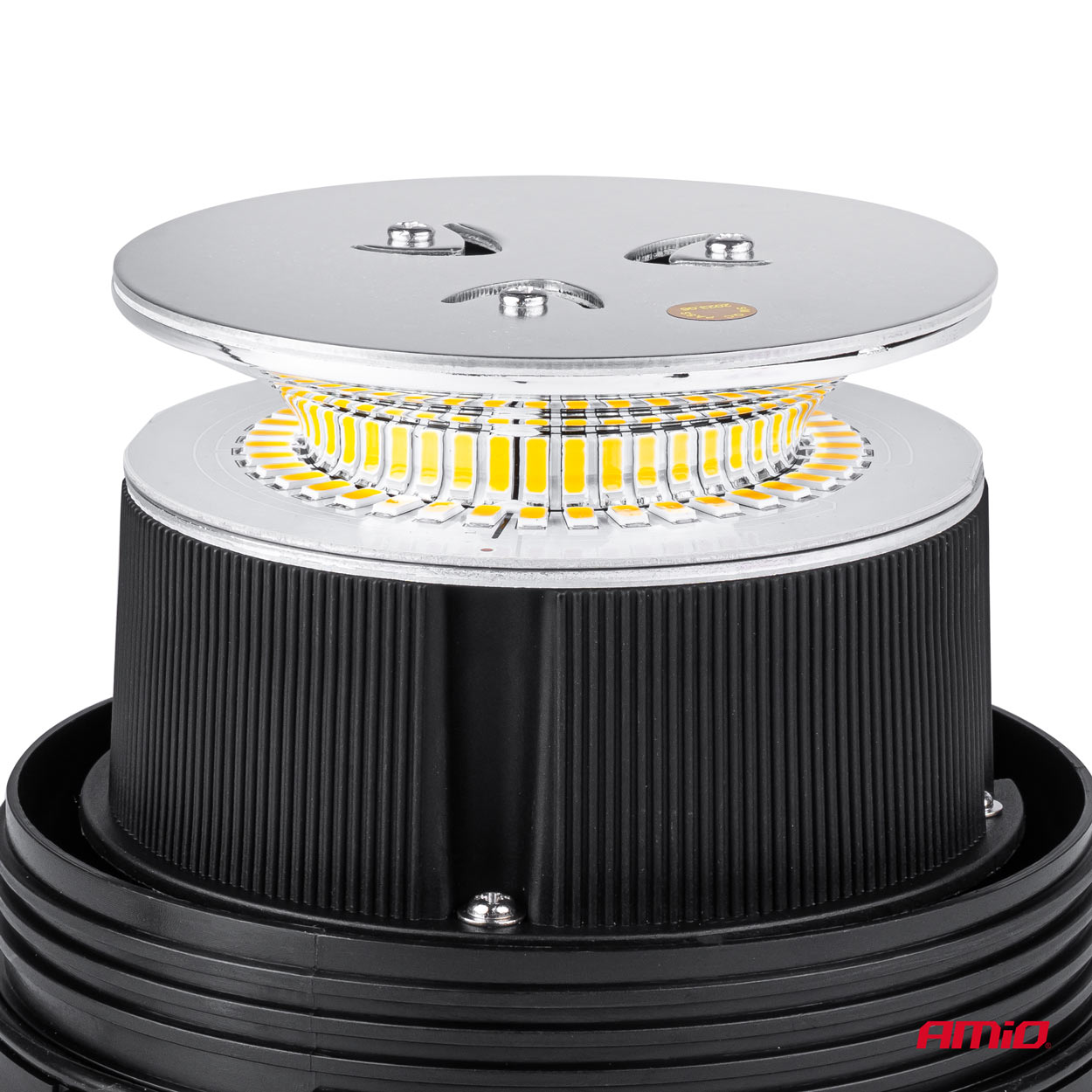 AMiO - Výstražný maják W02M magnetický R65 R10 39LED 12 / 24V IP56